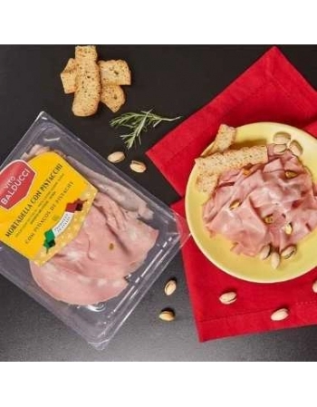 MORTADELA FAT C/PISTACHE 100G VITO BALDUCCI CX/10 PCT