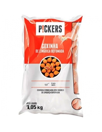 MINI COXINHA LINGUICA PRE FRITO 1,05KG PICKERS CX/10 PCT