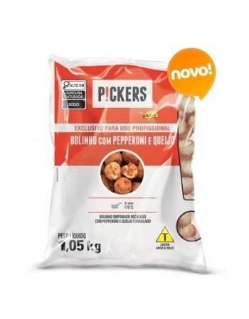 BOLINHO PEPPERONI 1,05KG PICKERS CX/05 PCT