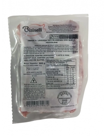 MASSA LING BLUMENAU C/PROVOLONE 500G BRASANELLA CX/20 PCT