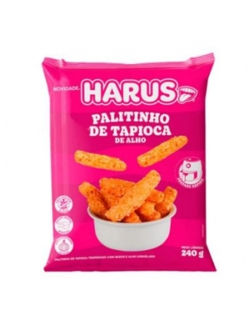 PALITINHO TAPIOCA ALHO 240G HARUS CX/38 PC