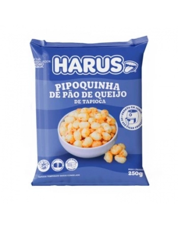 PIPOQUINHA PAO QUEIJO TAPIOCA 250G HARUS CX/40 PC