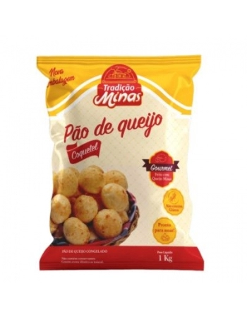 PAO DE QUEIJO 25G TRADICAO MINAS 1KG CX/12 PCT