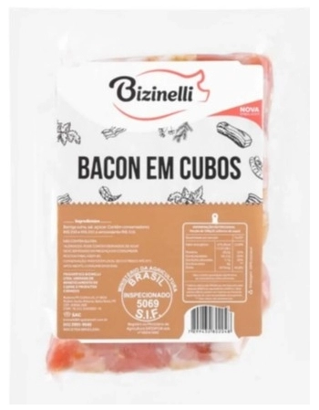 BACON CUBOS 1KG BIZINELLI CX/10 PCT