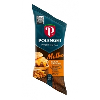 MOLHO SABOR CHEDDAR BISNAGA 1,5KG POLENGUI CX/04 PC