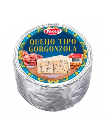 QUEIJO GORGONZOLA FORMA 2,7KG YEMA CX/4 UN